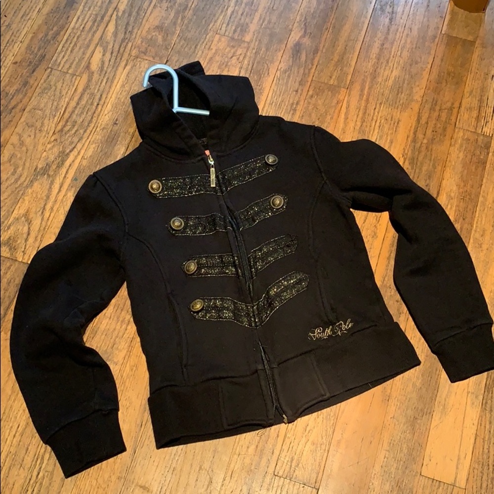 Black sweatshirt jacket